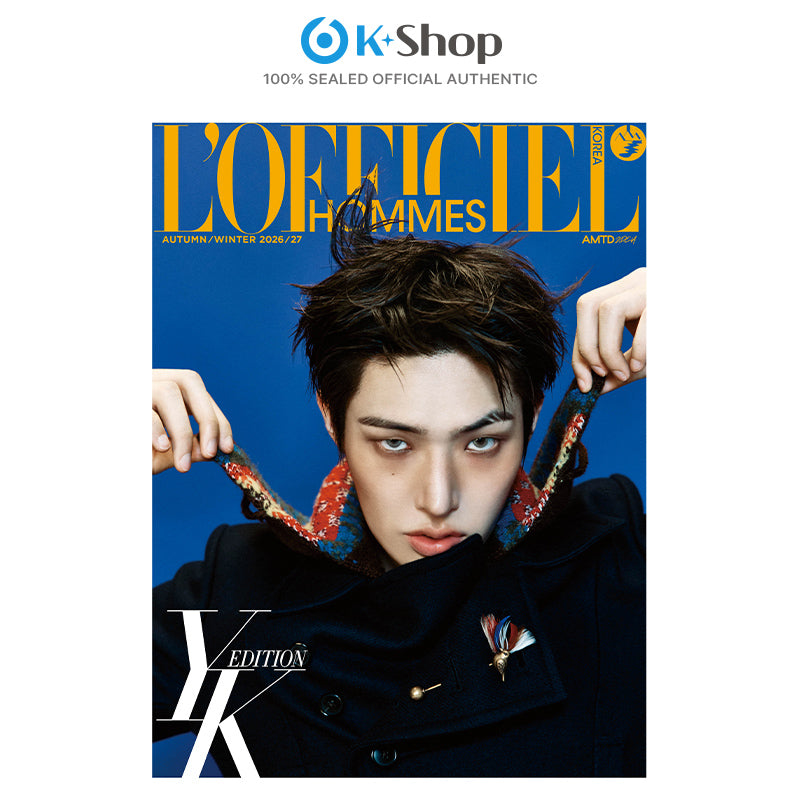 LOFFICIEL HOMMES 2026 FW - MINGI (ATEEZ) COVER (Snapism STICKER SET)