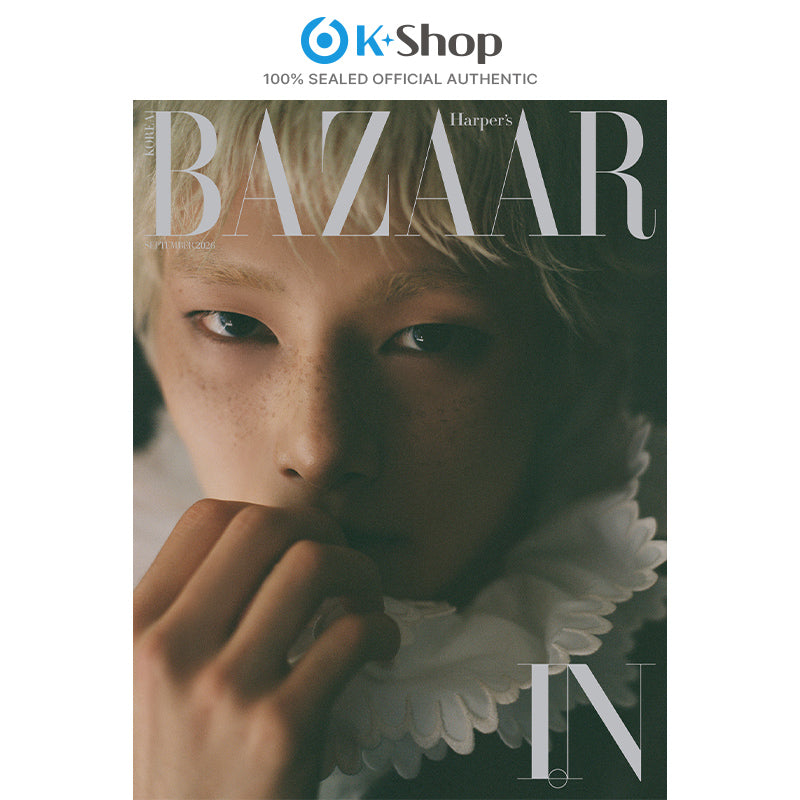 BAZAAR - I.N (Stray Kids) COVER [SEP ISSUE 2026] With Translation (SIXKSHOP EXCLUSIVE BENEFIT)