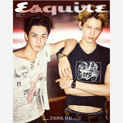 ESQUIRE - (ENHYPEN) JUNGWON&NI-KI COVER [JUL ISSUE 2026] (With Translation) INCLUDED PARK JI HOON