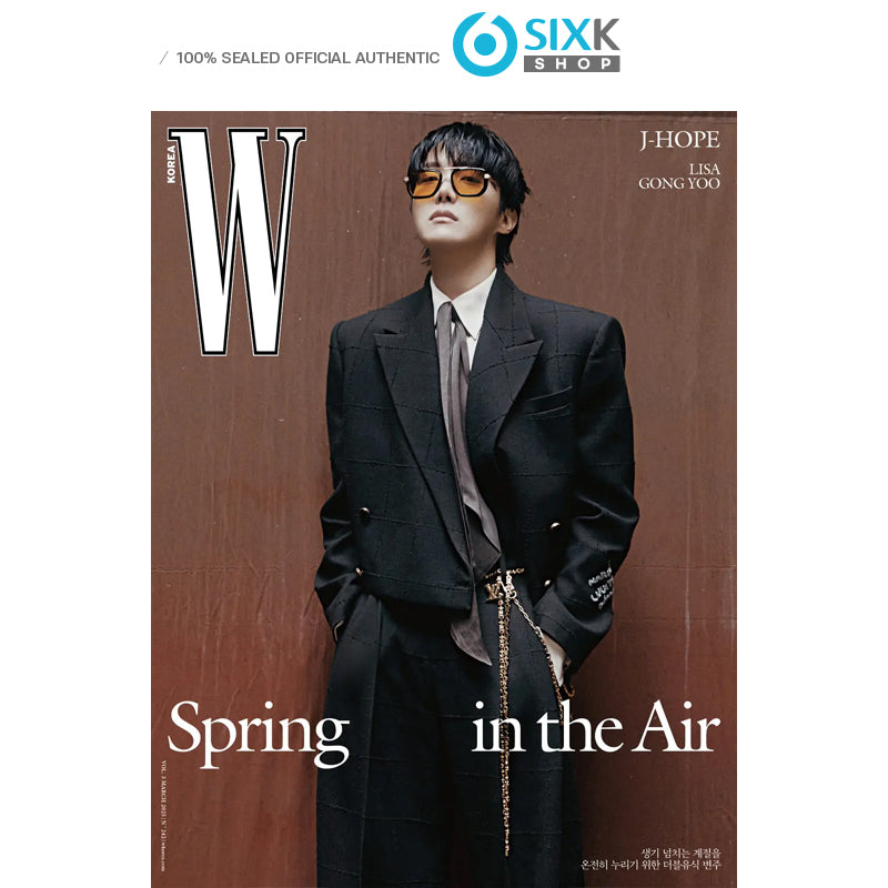 W KOREA - J-HOPE / LISA / Gong Yoo COVER [MAR issue 2025](+Translation)