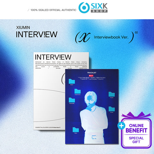 EXO XIUMIN The 2nd Mini Album [Interview X] Interviewbook Ver. (+Online Benefit)