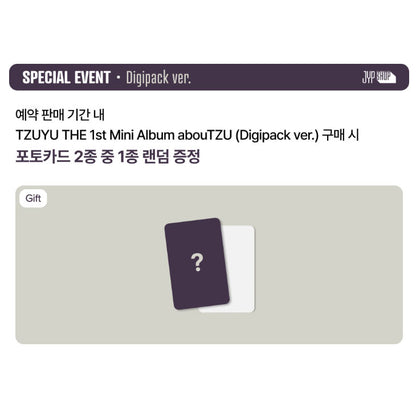 TWICE TZUYU THE 1st MINI ALBUM abouTZU (Digipack. ver) (+Online Benefit)