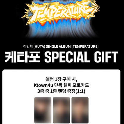 LEE MIN HYUK (HUTA) – SINGLE ALBUM [TEMPERATURE] GOODS VER. (Online Benefit)