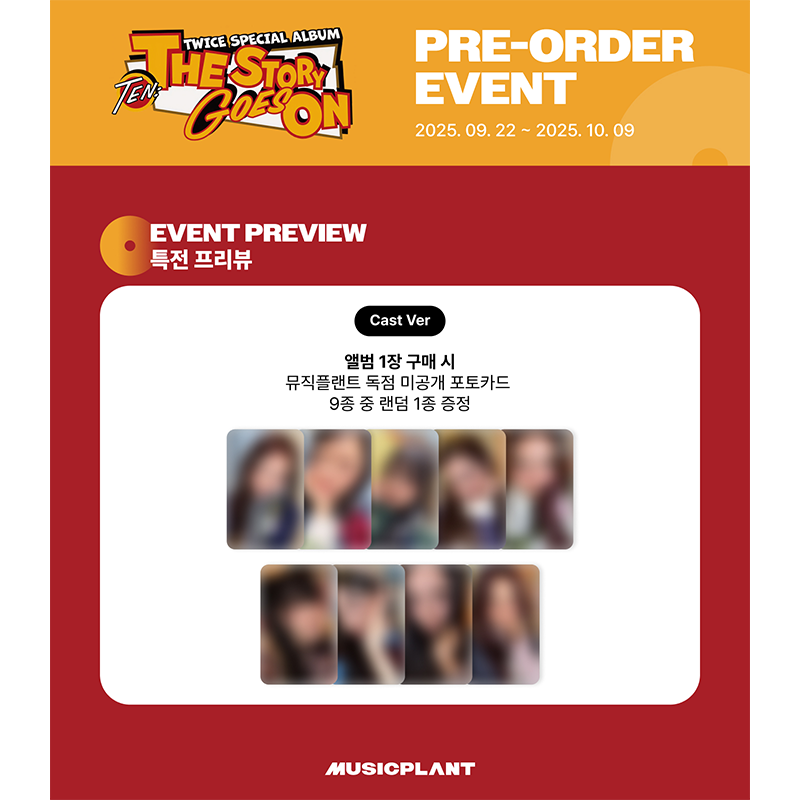 TWICE SPECIAL ALBUM - [TEN The Story Goes On] [CAST ver.] (Online Benefit)