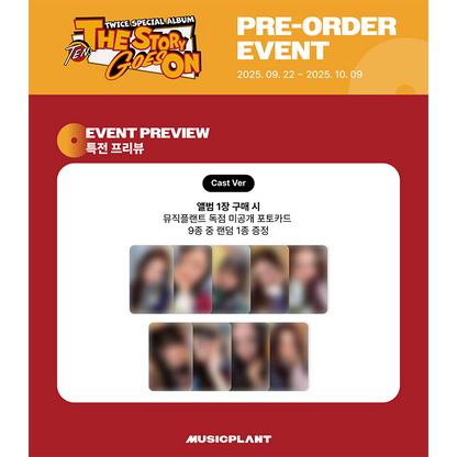 TWICE SPECIAL ALBUM - [TEN The Story Goes On] [CAST ver.] (Online Benefit)
