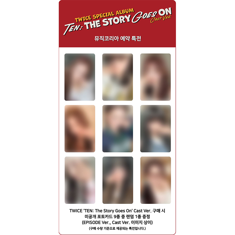 TWICE SPECIAL ALBUM - [TEN The Story Goes On] [CAST ver.] (Online Benefit)