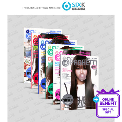 LE SSERAFIM 1st Single Album [SPAGHETTI] COMPACT ver (Online Benefit)