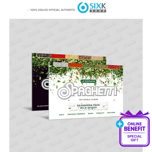 LE SSERAFIM 1st Single Album [SPAGHETTI] Weverse Albums ver. (Online Benefit)