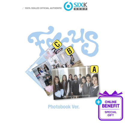 Hearts2Hearts The 1st Mini Album FOCUS (Photobook Ver.)(Online Benefit)