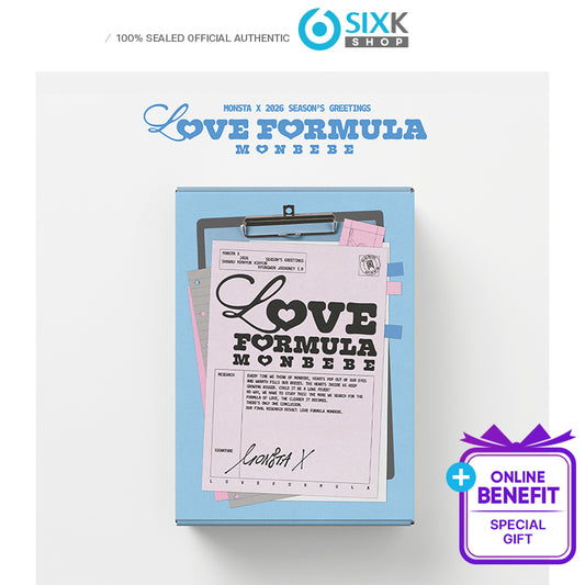 2026 MONSTA X SEASON'S GREETINGS LOVE FORMULA MONBEBE Ver. (Online Benefit)