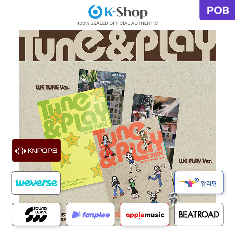 TUIDE The 1st EP [TUNE AND PLAY] Standard Ver.+Weverse Albums Ver. SET 4EA