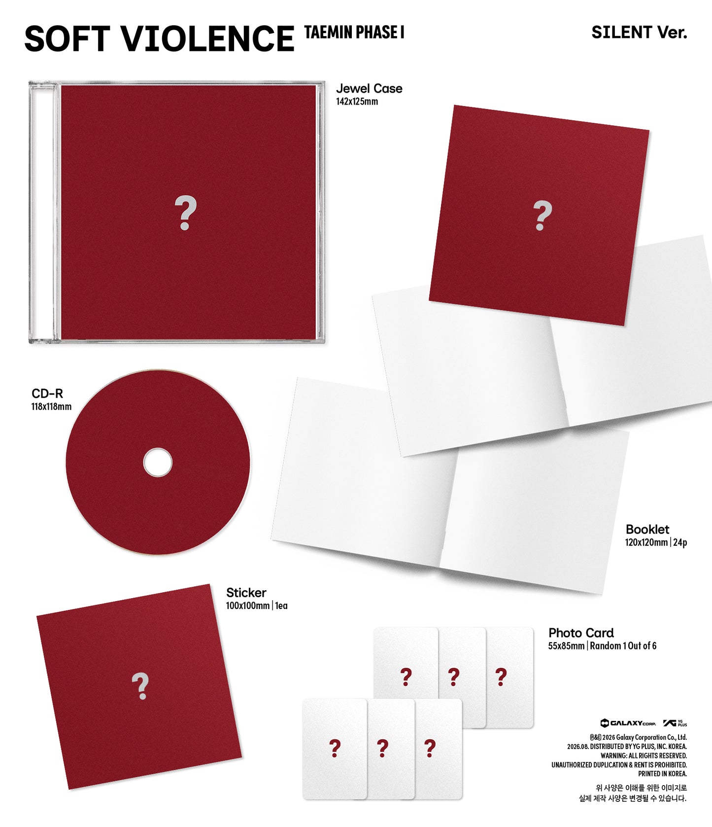 TAEMIN PHASE I : [Soft Violence] JEWEL Ver.