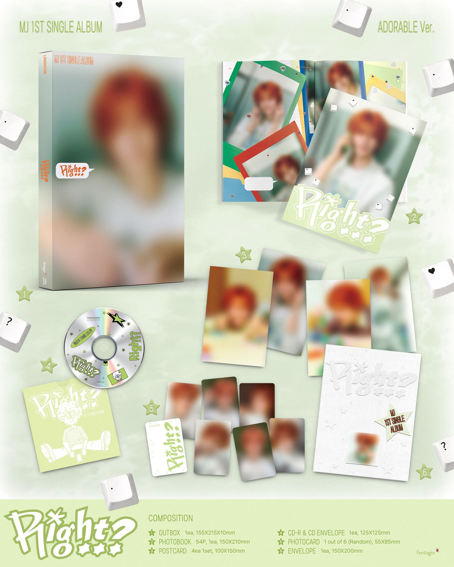 MJ 1st SINGLE ALBUM [Right..?] STANDARD Ver.
