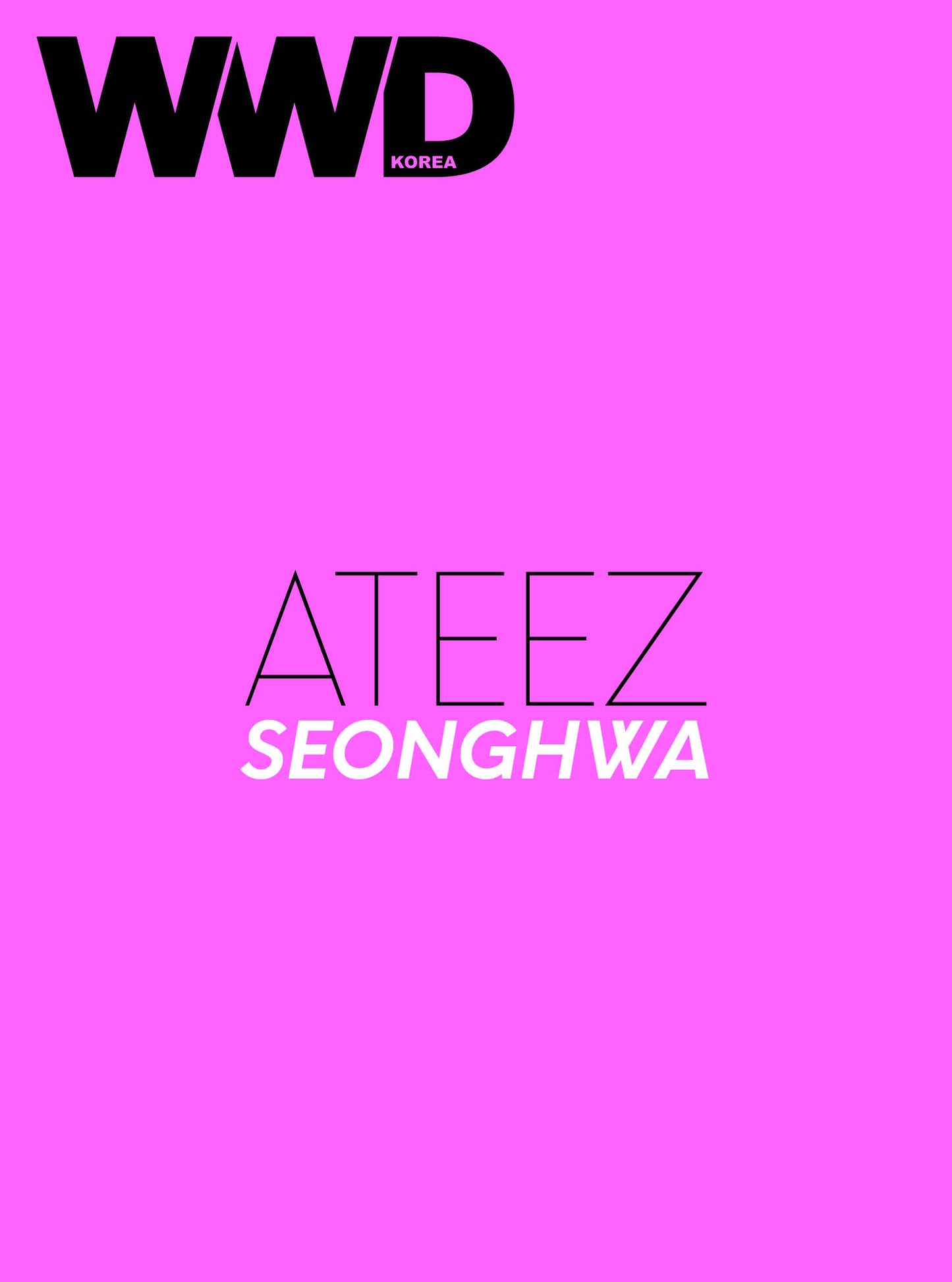 WWD - SEONGHWA (ATEEZ) COVER (SEP ISSUE 2026) X Snapism PHOTOCARD STICKER