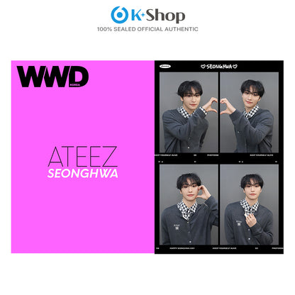 WWD - SEONGHWA (ATEEZ) COVER (SEP ISSUE 2026) X Snapism PHOTOCARD STICKER