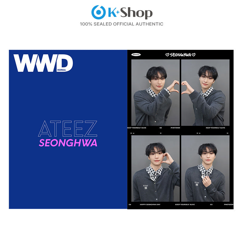 WWD - SEONGHWA (ATEEZ) COVER (SEP ISSUE 2026) X Snapism PHOTOCARD STICKER