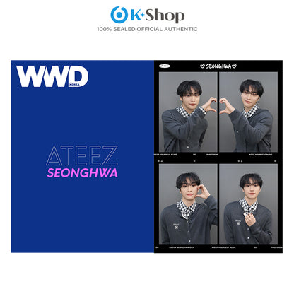 WWD - SEONGHWA (ATEEZ) COVER (SEP ISSUE 2026) X Snapism PHOTOCARD STICKER
