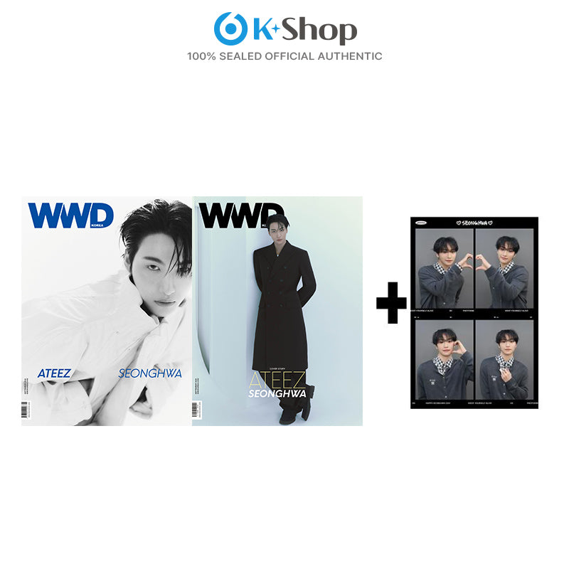 WWD - SEONGHWA (ATEEZ) COVER (SEP ISSUE 2026) X Snapism PHOTOCARD STICKER