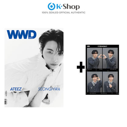 WWD - SEONGHWA (ATEEZ) COVER (SEP ISSUE 2026) X Snapism PHOTOCARD STICKER