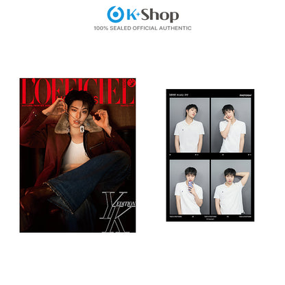 LOFFICIEL HOMMES 2026 FW - MINGI (ATEEZ) COVER (Snapism STICKER SET)