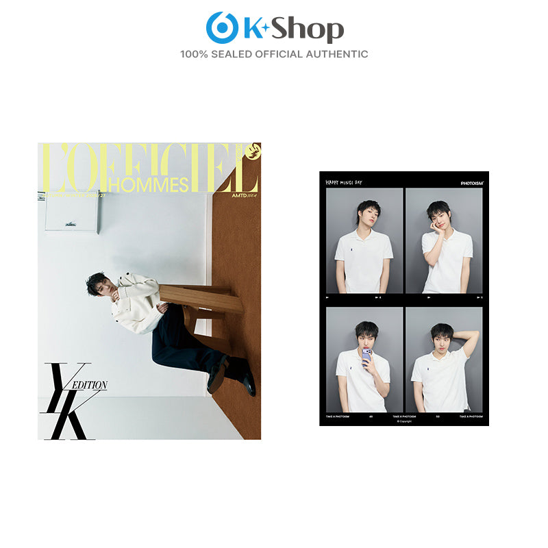 LOFFICIEL HOMMES 2026 FW - MINGI (ATEEZ) COVER (Snapism STICKER SET)