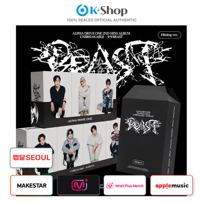 ALPHA DRIVE ONE - 2ND MINI ALBUM [UNBREAKABLE : BOY BEAST] Hissing Ver.(LUCKY DRAW)