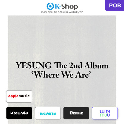 YESUNG(SUPER JUNIOR) - 2ND ALBUM [Where We Are]  ( COMBINED 3EA 1SET )