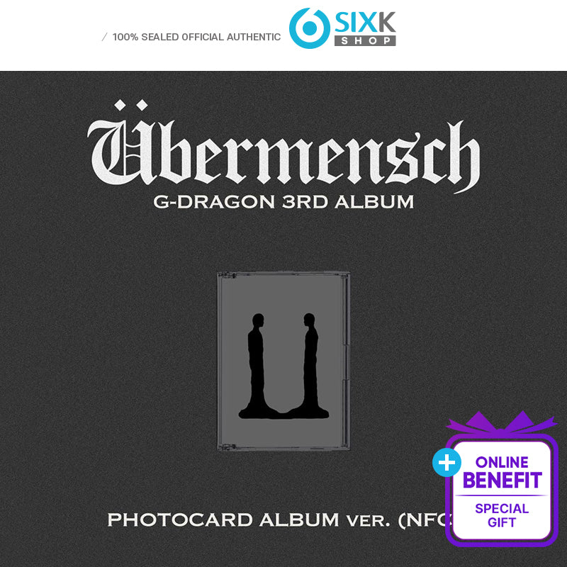 G-DRAGON 3RD ALBUM [Übermensch] PHOTOCARD ALBUM ver. (+Online Benefit)