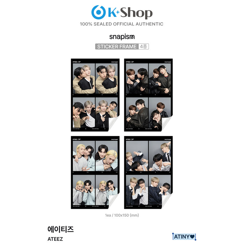 PHOTOISM x ATEEZ [8TEEZ] SNAPISM PHOTOCARD STICKER