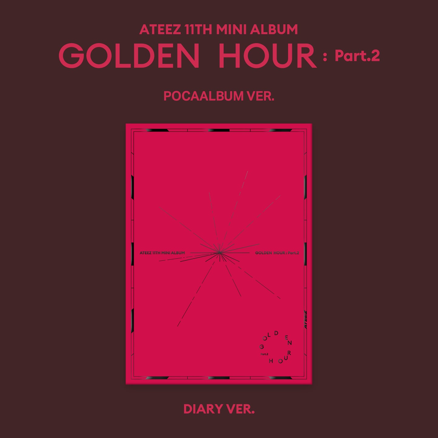 ATEEZ 11th EP [GOLDEN HOUR : Part.2] POCA ALBUM VER.(+Online Benefit)