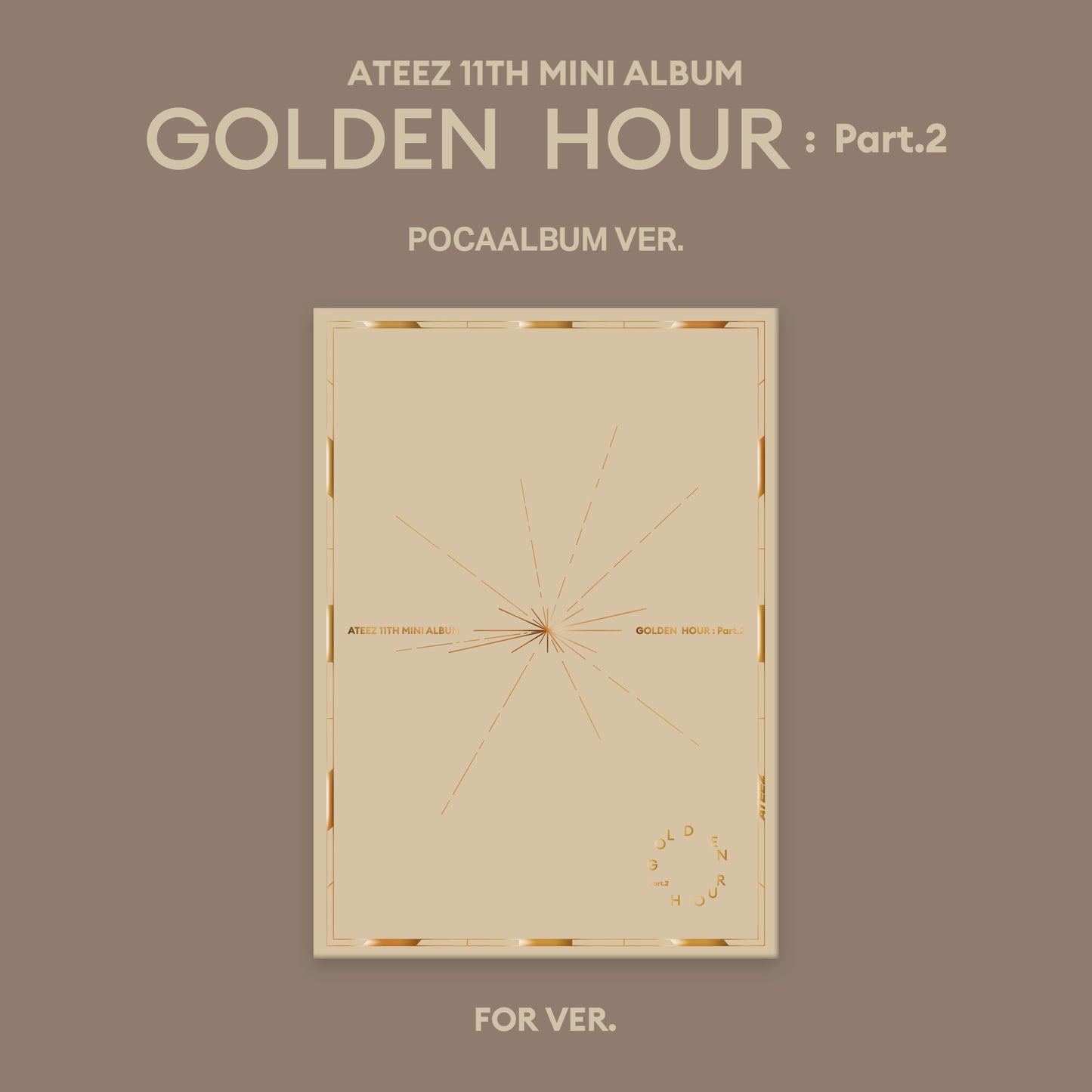 ATEEZ 11th EP [GOLDEN HOUR : Part.2] POCA ALBUM VER.(+Online Benefit)