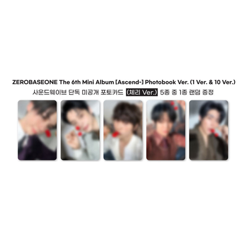 ZEROBASEONE - 6TH MINI ALBUM [Ascend-] Photobook Ver.(Online Benefit)