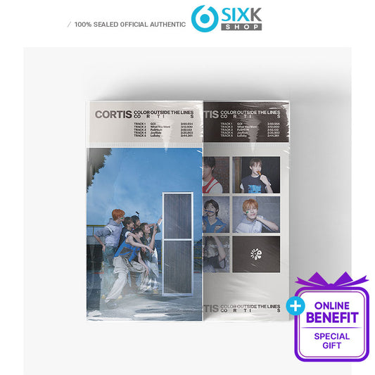 Big Hit New Group CORTIS Mini 1st Album [COLOR OUTSIDE THE LINES] Weverse Albums Ver.(Online Benefit)