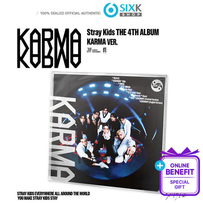 Stray Kids the 4th Album [KARMA] (KARMA VER) Limited ver (Online Benefit)
