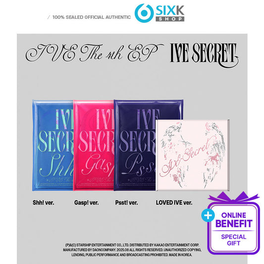 IVE Mini Album Vol.4 [IVE SECRET](STANDARD Ver+LOVED IVE Ver) (Online Benefit)