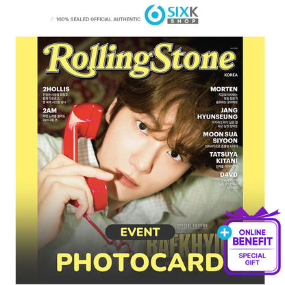 Rolling Stone Korea Special Edition Vol.3 - BAEKHYUN(EXO)(Online Benefit)