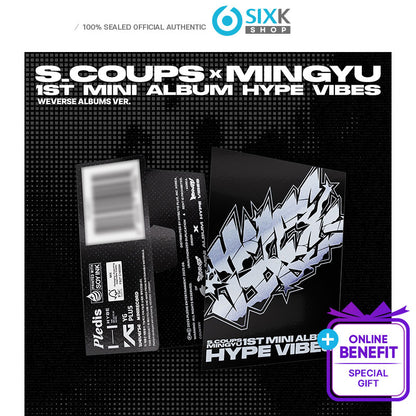 SEVENTEEN S.COUPS X MINGYU 1st Mini Album [HYPE VIBES] Weverse ver(Online Benefit)
