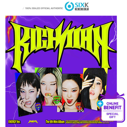 aespa Mini 6th album [Rich Man] ENERGY Ver.(Online Benefit)(Choice Members)