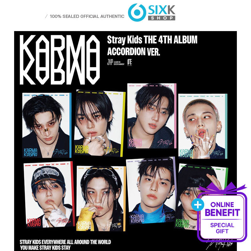Stray Kids the 4th Album [KARMA] ACCORDION Ver. (KMSTATION 2ND Online Benefit)