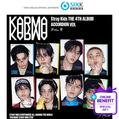 Stray Kids the 4th Album [KARMA] ACCORDION Ver. (KMSTATION 2ND Online Benefit)