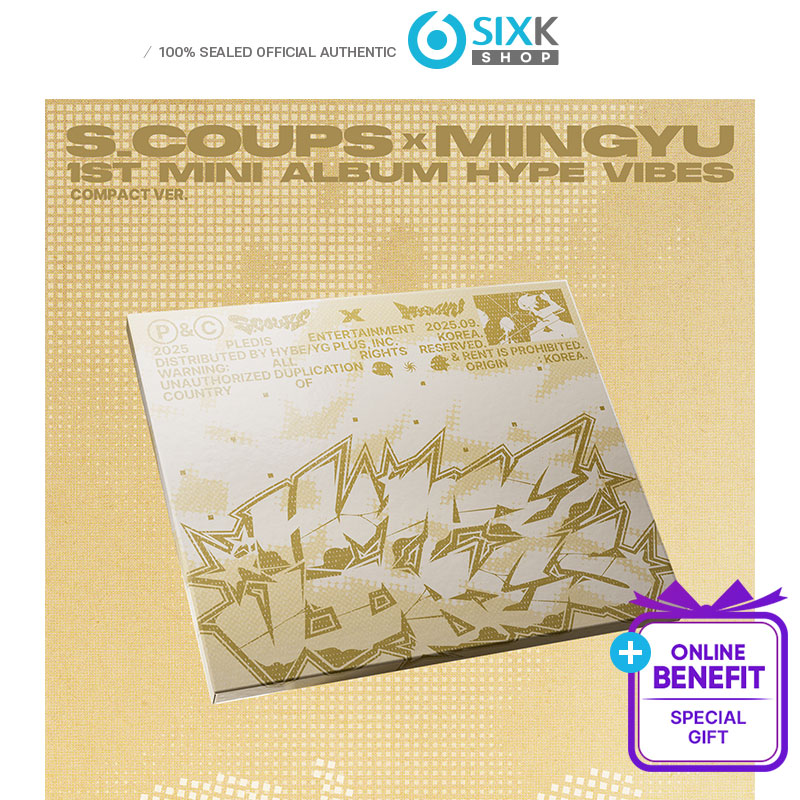 SEVENTEEN S.COUPS X MINGYU 1st Mini Album [HYPE VIBES] COMPACT Ver. (Online Benefit)