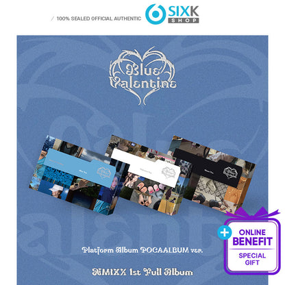 NMIXX 1st Full Album Blue Valentine Platform Album [POCAALBUM Ver.](Online Benefit)
