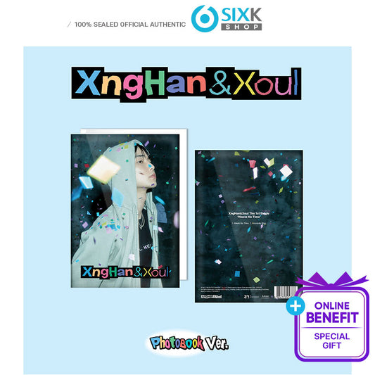 XngHan & Xoul – 1st Single Album [Waste No Time]PHOTOBOOK VER. (+Online Benefit)