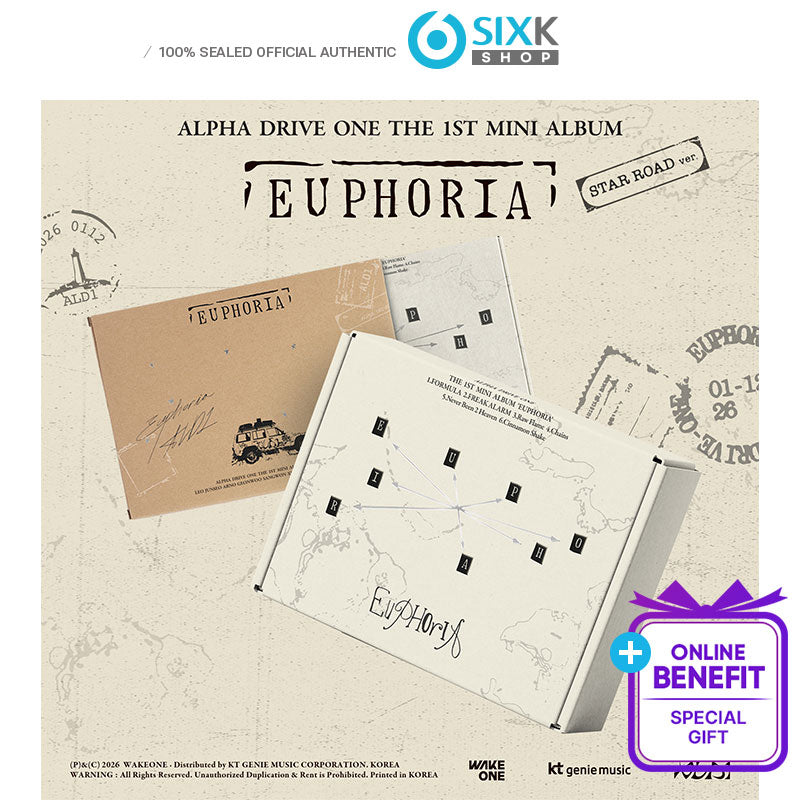 ALPHA DRIVE ONE - THE 1ST MINI ALBUM [EUPHORIA]  STAR ROAD ver. (Online Benefit)