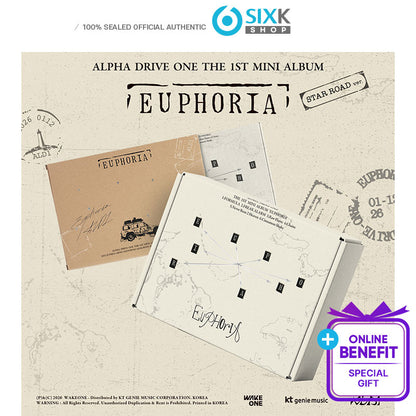 ALPHA DRIVE ONE - THE 1ST MINI ALBUM [EUPHORIA]  STAR ROAD ver. (Online Benefit)