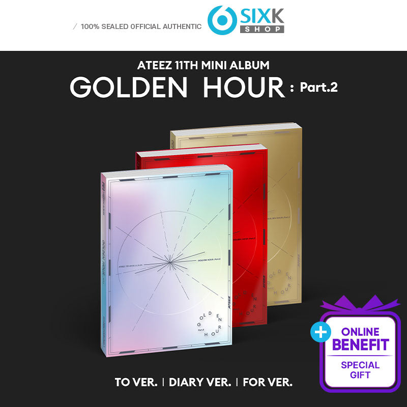 ATEEZ 11th EP [GOLDEN HOUR : Part.2](+Online Benefit)