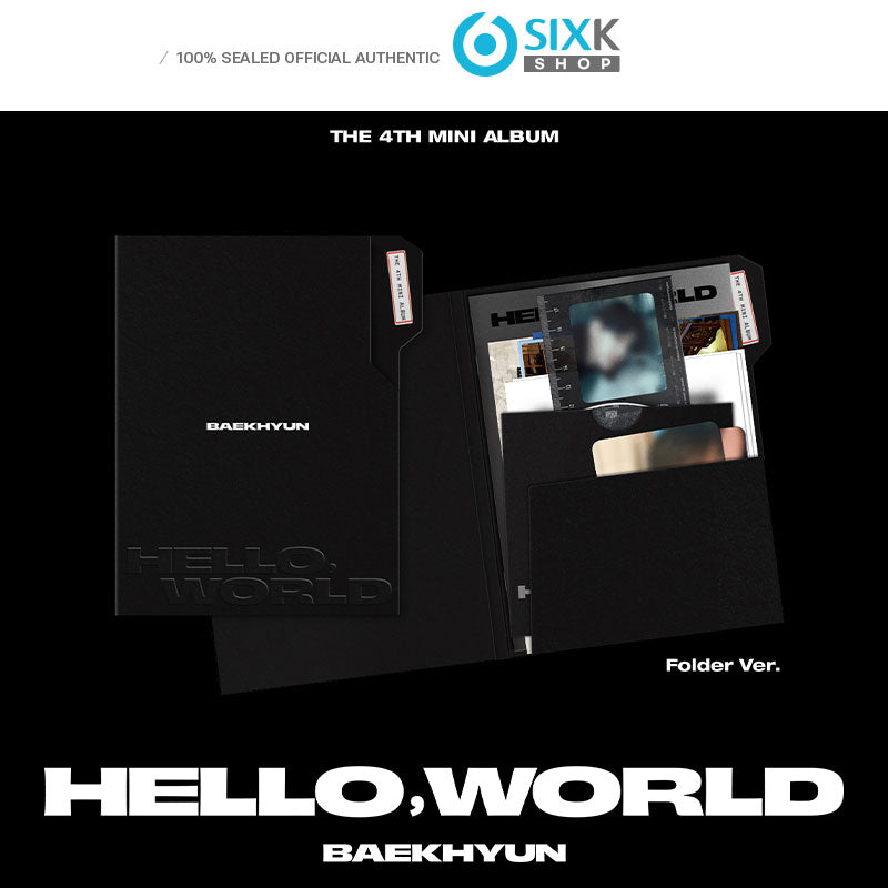 BAEKHYUN Mini 4th Albim [Hello, World] (Folder ver) (+Luckydraw)