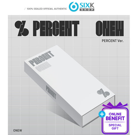 ONEW - 2nd Album [Percent] PERCENT Ver. (+Online Benefit)