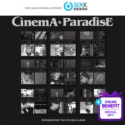 [0907 video Call Event] ZEROBASEONE The 4th Mini Album [CINEMA PARADISE] (DIGIPACK ver.) (+Online Benefit)