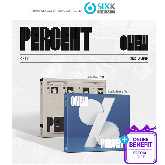 ONEW - 2nd Album [Percent] Digipack Ver. (+Online Benefit)